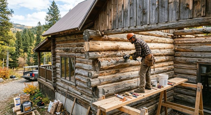 Log Home Repair in Alpharetta, GA